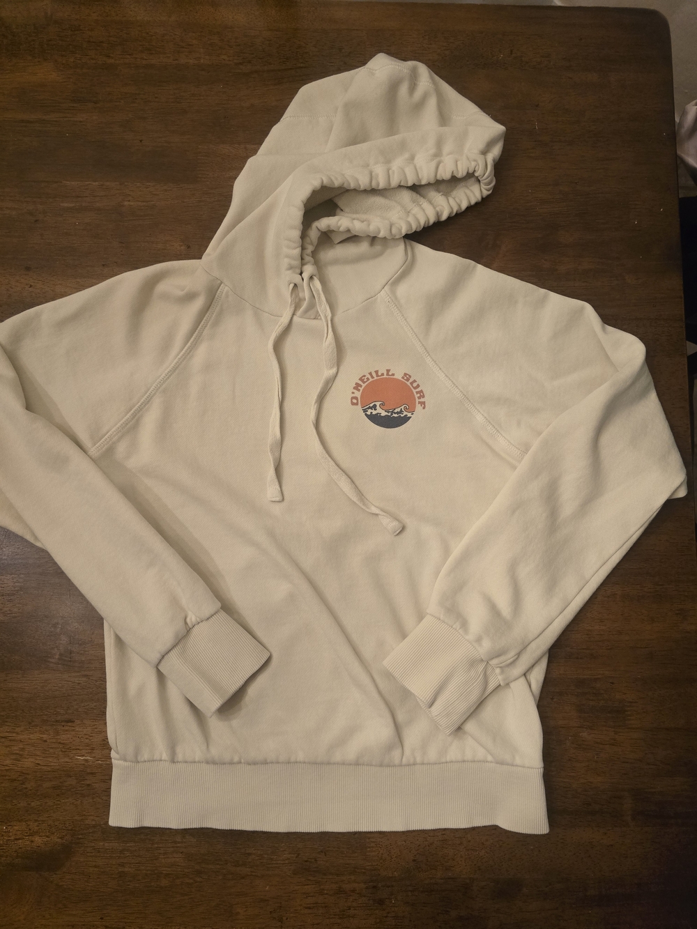 O'Neill Cream Hoodie with Surf Logo